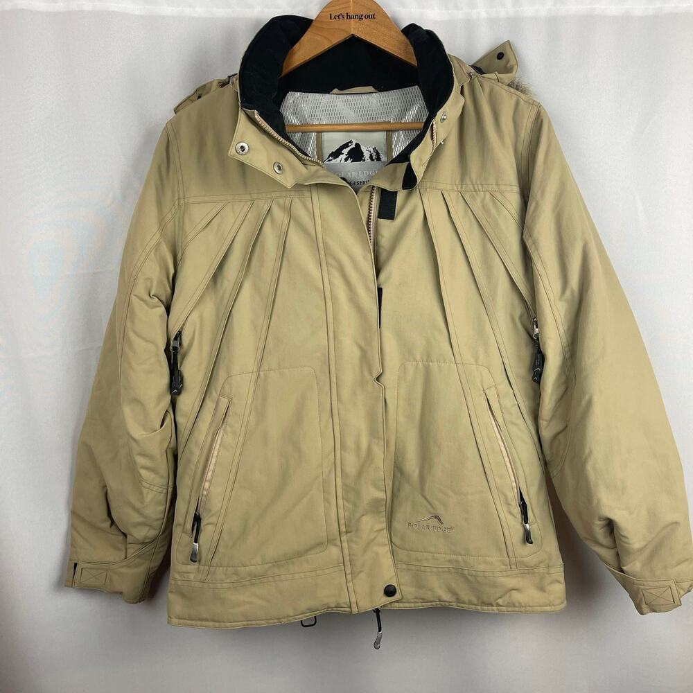 Polar Edge Ski Jacket Silver Series Snow Winter Tan Beige Women's Large - Picture 2 of 11